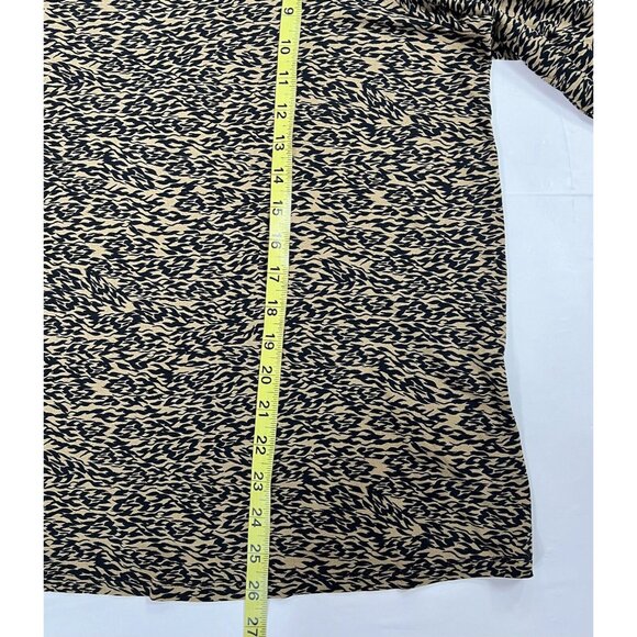 T Tahari Women's Top Size 2X/TTG long sleeves Stretch Brown/Black 3/4 Sleeve NWT - Picture 8 of 8